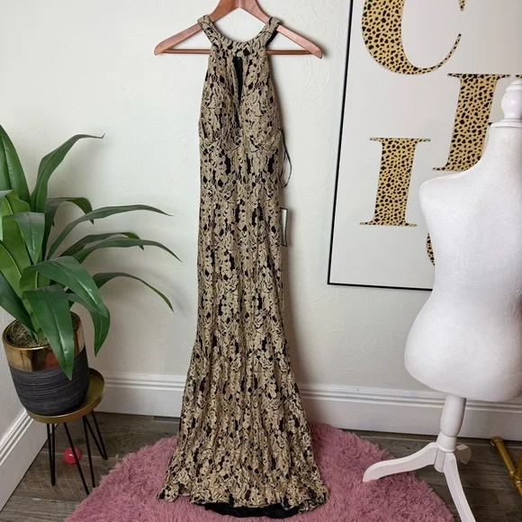 chinese dress ladies Nightway Long Plus Size Glitter Lace Dress 21547W main image 0